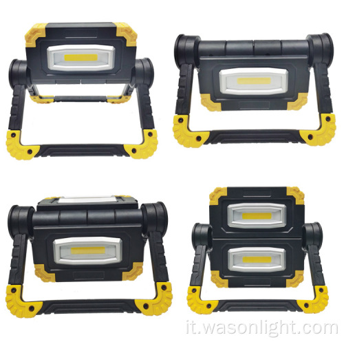 Wason 2*Cob portatile 360 ​​rotazione gratuita di rotazione a LED di lavoro Luce di lavoro Auto riparazione del lavoro di emergenza Luci di inondazione a LED